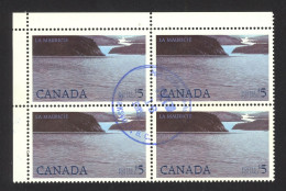 Canada Sc# 1084 Used Block/4 (c) 1986 $5.00 La Mauricie Park - Unused Stamps