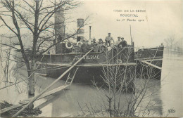 BOUGIVAL - Crue De La Seine; Le 1er Février 1910, Remorqueur Tolbiac. (ELD éditeur) - Sleepboten