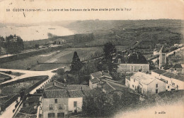 OUDON : LA LOIRE ET LES COTEAUX DE LA RIVE DROITE PRIS DE LA TOUR - Oudon