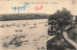 FRANCE - Poissy - Aspect Général De La Seine - Les Pêcheurs - Carte Postale Ancienne - Poissy