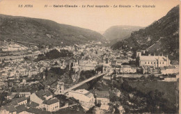 FRANCE - 39 - Saint-Claude - Le Pont Suspendu - La Grenette - Vue Générale - Carte Postale Ancienne - Saint Claude