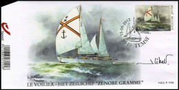 4257° FDC - SIGNÉ/GETEKEND - Jean Libert (Lay-out) - Temsifil - Zenobe Gramme - William Van Cutsem, Dit William Vance - Philastrips