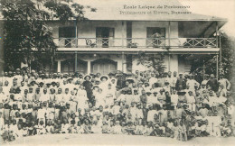 DAHOMEY  PORTONOVO école Laique Professurs Et Elèves - Dahomey