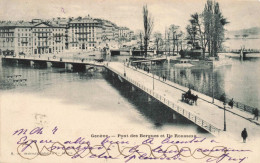 SUISSE - Genève - Pont Des Bergues Et Ile Rousseau - Carte Postale Ancienne - Genève