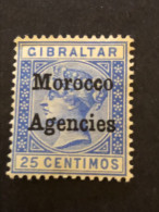 Morocco Agencies  SG 12  25c Ultramarine MH* - Bureaux Au Maroc / Tanger (...-1958)