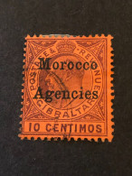 Morocco Agencies  SG 18  10 Red Lilac - Postämter In Marokko/Tanger (...-1958)