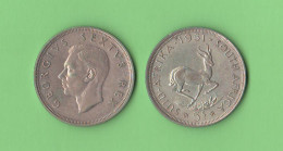 South Africa 5 Shillings 1951 Sud Africa Suid Afrika King Georgius VI°       ∇ 9 - Afrique Du Sud