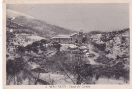 Cartolina San Piero Patti ( Messina ) Chiesa Del Carmine - Bagheria