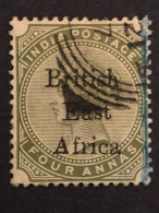 British East Africa  SG 55  4 Annas Green FU   CV £48 - África Oriental Británica