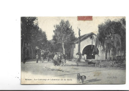 CPA  DPT 83   RIANS , LA CAROMP ET L AV DE LA GARE  En 1907! - Rians