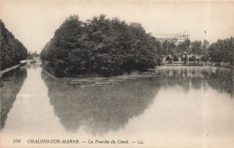 FRANCE - Châlons Sur Marne - La Fourche Du Canal - Carte Postale Ancienne - Châlons-sur-Marne