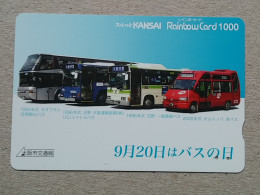 T-539- JAPAN, Japon, Nipon, Carte Prepayee, Prepaid Card, BUS, AUTOBUS - Voitures