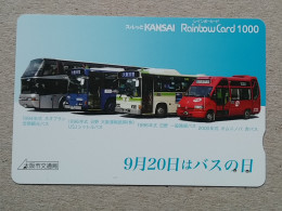 T-539- JAPAN, Japon, Nipon, Carte Prepayee, Prepaid Card, BUS, AUTOBUS - Cars