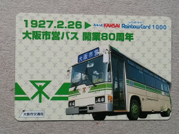 T-539- JAPAN, Japon, Nipon, Carte Prepayee, Prepaid Card, BUS, AUTOBUS - Autos