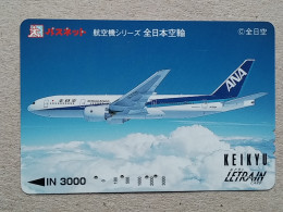 T-557- JAPAN, Japon, Nipon, Carte Prepayee, Prepaid Card, AVION, PLANE, AVIO - Airplanes