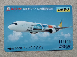 T-557- JAPAN, Japon, Nipon, Carte Prepayee, Prepaid Card, AVION, PLANE, AVIO - Aviones