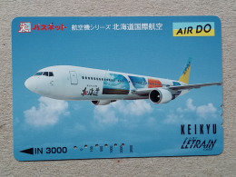 T-557- JAPAN, Japon, Nipon, Carte Prepayee, Prepaid Card, AVION, PLANE, AVIO - Airplanes