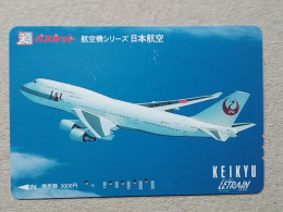 T-557- JAPAN, Japon, Nipon, Carte Prepayee, Prepaid Card, AVION, PLANE, AVIO - Aviones