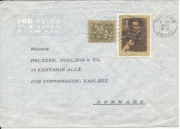 Portugal Air Mail Cover Sent To Denmark Porto 3-11-1969 - Lettres & Documents