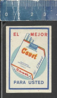 CAVET CIGARETTES   -  OLD VINTAGE MATCHBOX LABEL MADE IN VENEZUELA - Boites D'allumettes - Etiquettes