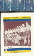 SPORT FUTBOL ( FOOTBALL SOCCER )  -  OLD VINTAGE MATCHBOX LABEL MADE IN VENEZUELA - Boites D'allumettes - Etiquettes