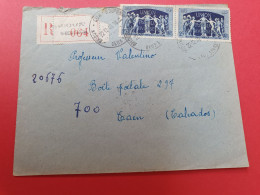 Enveloppe En Recommandé De Brioux Sur Boutonne Pour Caen En 1949 - J 465 - 1921-1960: Periodo Moderno