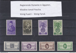 ÄGYPTEN - EGYPT - REGIERENDE MONARCHIE - KHDIVE ISMAIL PASCHA - KÖNIG FUAD -KÖNIG FARUK - Unused Stamps