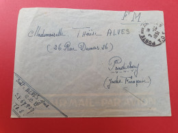 Enveloppe En Fm Du SP 67827 Pour Pondichéry En 1951 - J 496 - Covers & Documents