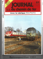 1991-57.  JOURNAL DU CHEMIN DE FER. Couverture: Superbe Rame TEE De La Série 601 De La DB. - Trenes