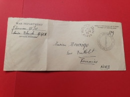 Cachet Du Groupe De Transport Aérien 1/62 Sur Enveloppe ( Pli à Gauche) De Maison Blanche Pour Fourmies En 1945 - J 505 - Cartas & Documentos