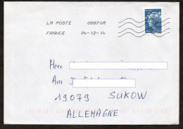 Frankreich 2014 MiNr. 5141 Marianne Europe 20g Gezähnt  Auf Brief/ Letter 20g - 2008-2013 Marianna Di Beaujard