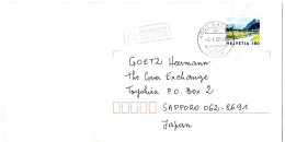 L74038 - Schweiz - 2002 - 180Rp Landschaft EF A LpBf BASEL -> Japan - Storia Postale