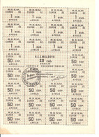 MOLDAVIE Rouble Control Coupons 1992 AUNC - Moldavie