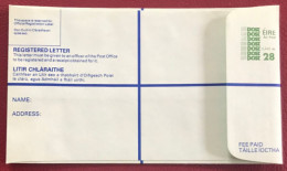 IRELAND 1986 Unused Registered Envelope H  £1.23 ~ MacDonnell Whyte PSRE22 - Postal Stationery