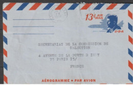 ETATS-UNIS - Portrait De J. F. KENNEDY Sur  Aérogramme . Par Avion -- - Otros & Sin Clasificación