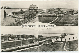 06- Prentbriefkaart Lelystad 1963 - Haven - Zuiderzeewerken - Otros & Sin Clasificación