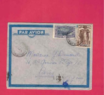 Lettre De 1937 Pour La France - YT N° 98 Et 144 - Exposition Internationale De Paris - Covers & Documents