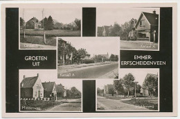 06- Prentbriefkaart Emmererfscheidenveen 19?? - Middenweg - Otros & Sin Clasificación