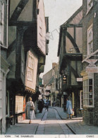 CARTOLINA  YORK,YORKSHIRE,INGHILTERRA,REGNO UNITO-THE SHAMBLES-BOLLO STACCATO,VIAGGIATA 1987 - York