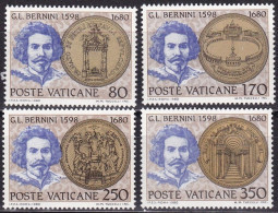 Vatican, 1980, 771/74, MNH,  300. Todestag Von Gian Lorenzo Bernini. - Unused Stamps
