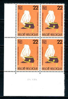 BE   2134   XX   ---  Ecole Royale Militaire   --   Bloc De 4   --  TTB - Coins Datés