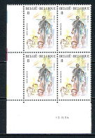 BE   2129   XX   ---  Canonisation Don Bosco   --   Bloc De 4   --  TTB - Coins Datés