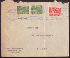 Suède, Enveloppe Du 19 Janvier 1935 De Stockholm Pour Paris - Otros & Sin Clasificación