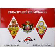 Monaco, Coffret, 2001, Paris, FDC, Bimétallique - Monaco