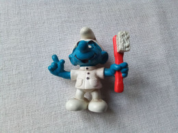 Ancienne Figurine Peyo Schtroumpf Dentiste Vintage Année 1984 (bazarcollect28) - Schlümpfe