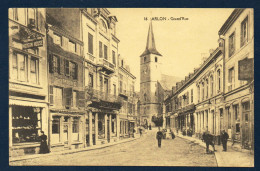 Arlon. Grand' Rue. Ancienne église St. Martin. Epicerie ERA. Café Chez Miché. Modern House. Passants.1921 - Aarlen