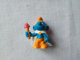 Ancienne Figurine Peyo Schtroumpf Roi Vintage Année 1973 (bazarcollect28) - Schtroumpfs