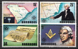 Barbados MNH Set - Independecia USA