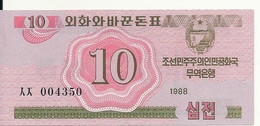 COREE DU NORD 10 CHON 1988 UNC P 33 - Korea (Nord-)