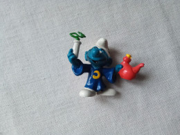 Ancienne Figurine Peyo Schtroumpf Magicien Alchimiste Vintage Année 1980 (bazarcollect28) - Smurfs